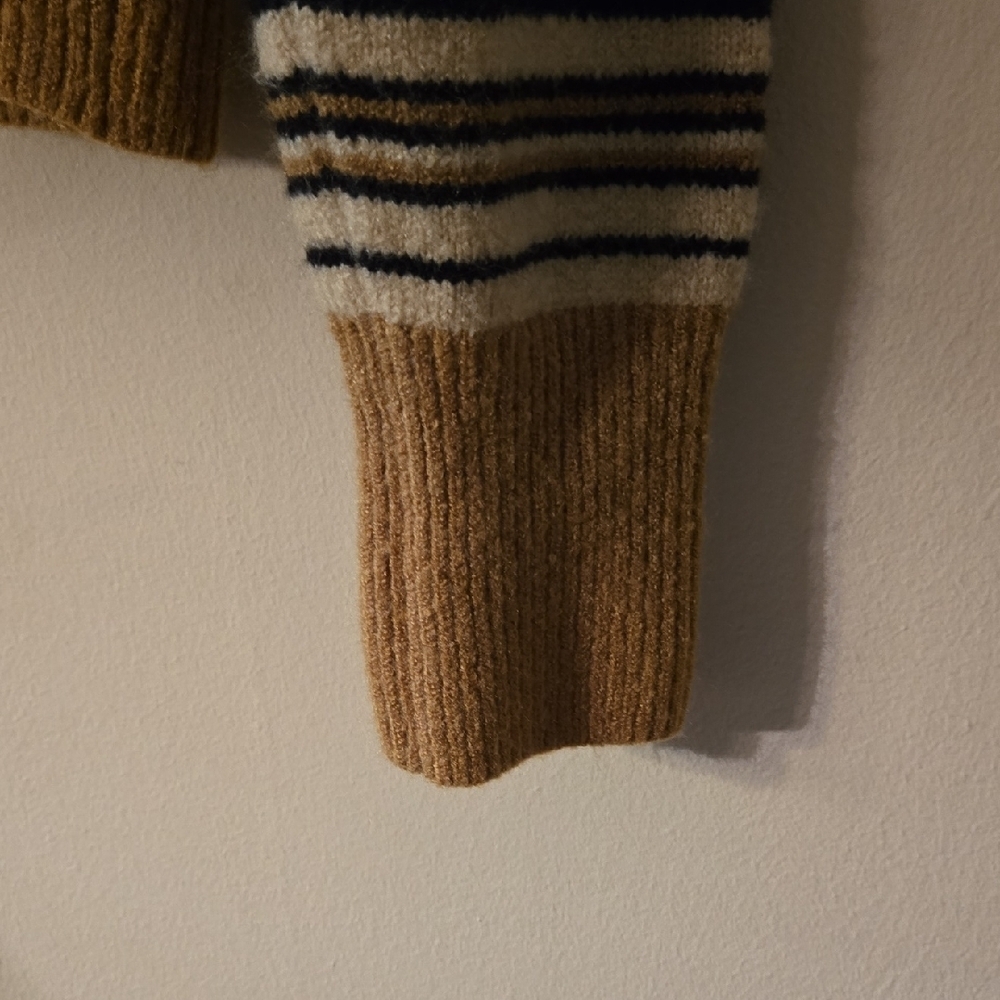 Forever 21 Tan and Brown Striped Crew Neck Sweater - Picture 5 of 5